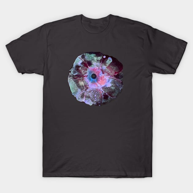 Abstract Blue Flower T-Shirt by Tricknologic